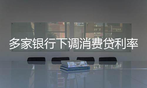 多家銀行下調(diào)消費(fèi)貸利率，刺激信貸市場新動態(tài)