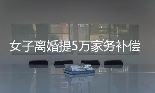 女子離婚提5萬家務補償，法院判賠數(shù)額驚人，揭示家庭勞務價值重塑