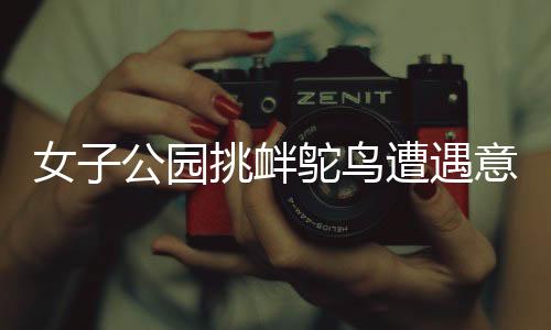 女子公園挑釁鴕鳥遭遇意外，一腳踹爛羽絨服事件曝光