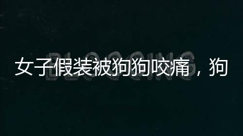女子假裝被狗狗咬痛，狗子一臉懵——探尋人與寵物之間的趣味互動(dòng)