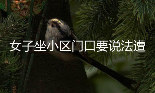 女子坐小區(qū)門口要說法遭車輛碾壓的事件曝光