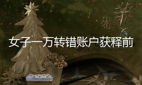 女子一萬轉(zhuǎn)錯賬戶獲釋前需支付三千感謝費(fèi)事件