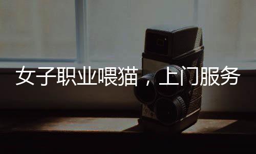 女子職業(yè)喂貓，上門(mén)服務(wù)一次百元，一天走訪二十家