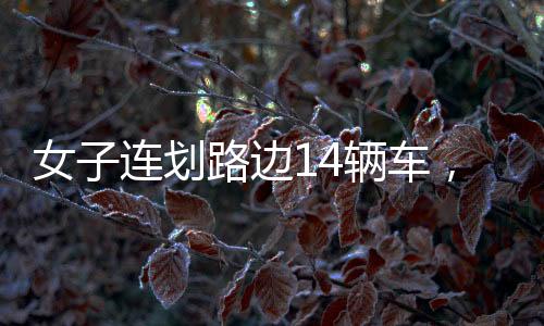 女子連劃路邊14輛車，沖動行為背后的故事