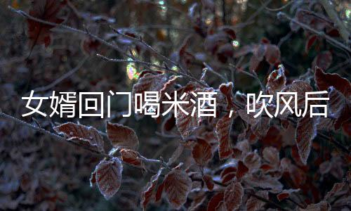女婿回門喝米酒，吹風(fēng)后被抬進屋