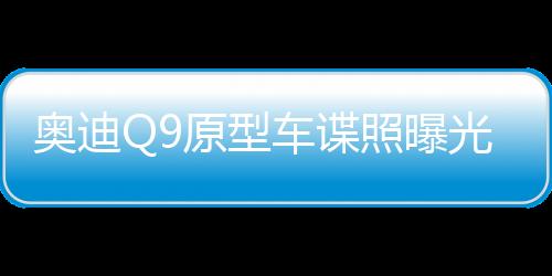 奧迪Q9原型車諜照曝光，全新旗艦SUV矚目登場