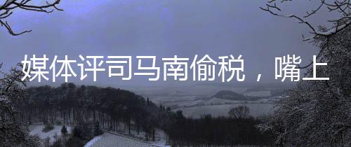 媒體評司馬南偷稅，嘴上愛國不作數