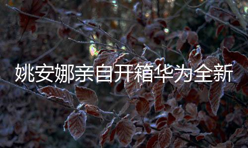 姚安娜親自開(kāi)箱華為全新闊折疊手機(jī)，科技與藝術(shù)的完美結(jié)合