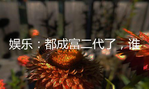 娛樂：都成富二代了，誰還當頂流