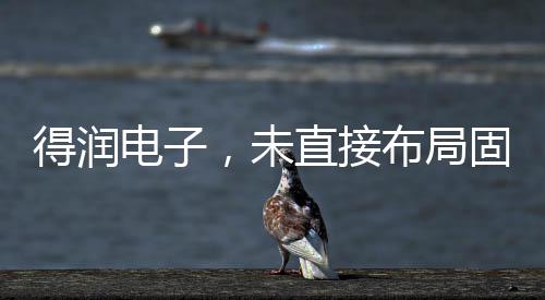 得潤(rùn)電子，未直接布局固態(tài)電池領(lǐng)域，聚焦自身核心業(yè)務(wù)發(fā)展