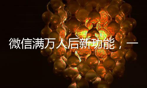 微信滿萬(wàn)人后新功能，一次性刪除單向好友