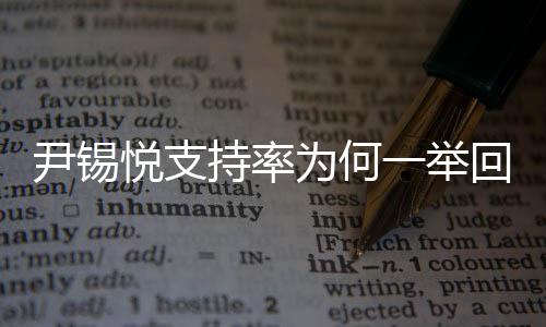 尹錫悅支持率為何一舉回到40%，深度解析其原因