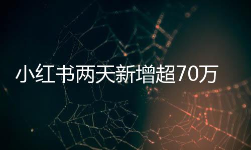 小紅書兩天新增超70萬(wàn)用戶，平臺(tái)增長(zhǎng)勢(shì)頭強(qiáng)勁