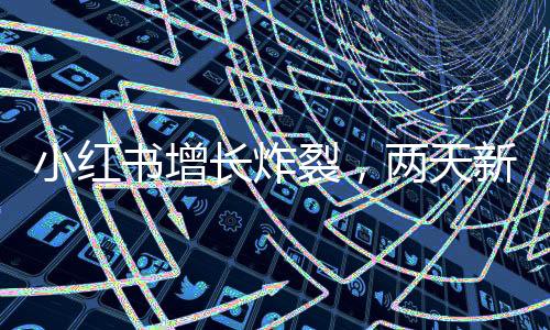 小紅書增長炸裂，兩天新增用戶超七十萬人