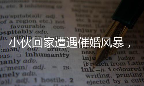 小伙回家遭遇催婚風暴，家庭圍聚下的婚戀壓力