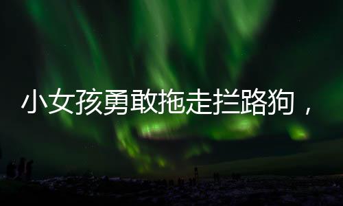 小女孩勇敢拖走攔路狗，傳遞愛(ài)與勇氣的瞬間