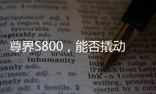 尊界S800，能否撬動百萬豪華轎車市場？