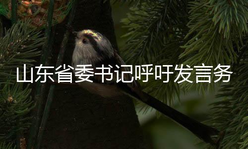 山東省委書(shū)記呼吁發(fā)言務(wù)實(shí)，摒棄形式主義——摒棄穿靴戴帽的言語(yǔ)