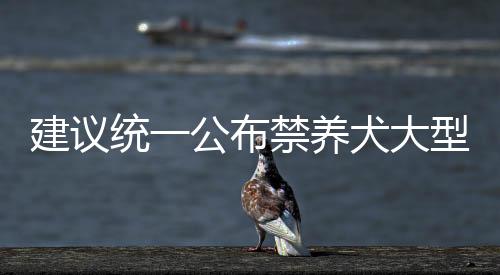 建議統(tǒng)一公布禁養(yǎng)犬大型犬名錄，維護(hù)公共安全