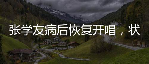 張學(xué)友病后恢復(fù)開唱，狀態(tài)引人關(guān)注，病中掙扎，重歸舞臺的堅韌之心