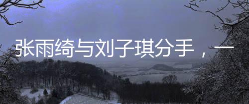 張雨綺與劉子琪分手，一段星途燦爛的情感終結