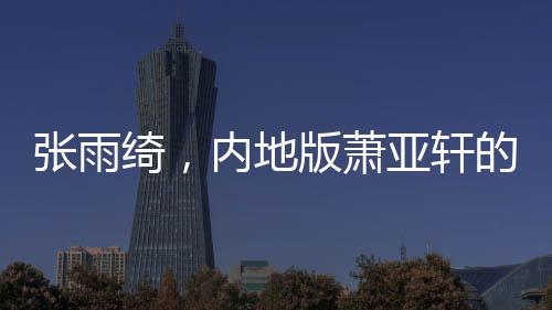 張雨綺，內(nèi)地版蕭亞軒的崛起與魅力