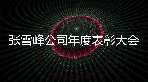 張雪峰公司年度表彰大會舉行，員工人均獲得年終獎6萬