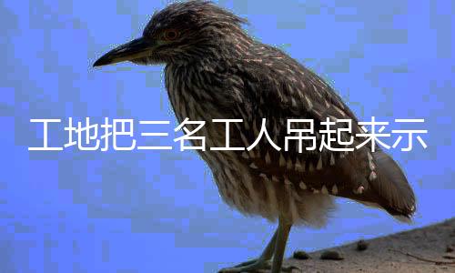 工地把三名工人吊起來示眾事件，律師的專業(yè)解讀