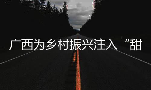 廣西為鄉(xiāng)村振興注入“甜”力量