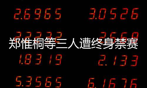 鄭惟桐等三人遭終身禁賽，一場引發(fā)深思的體育懲戒事件