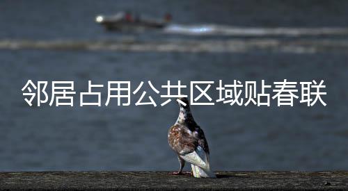 鄰居占用公共區(qū)域貼春聯(lián)引發(fā)爭議，社區(qū)和諧需共治共融
