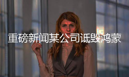 重磅新聞某公司詆毀鴻蒙智行，多人被捕——涉嫌不正當(dāng)競(jìng)爭及侵犯名譽(yù)權(quán)