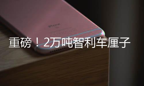 重磅！2萬噸智利車厘子運抵中國，開啟新鮮美味之旅