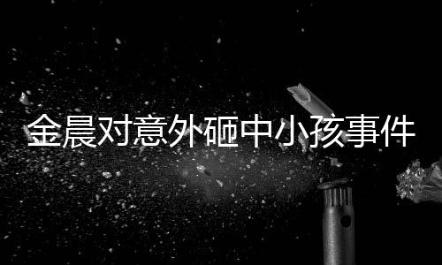 金晨對意外砸中小孩事件道歉，真誠悔過，展現責任心