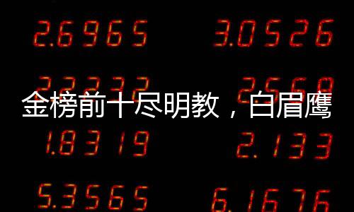金榜前十盡明教，白眉鷹王人傻了
