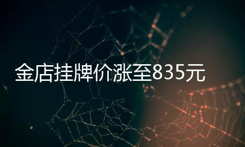 金店掛牌價漲至835元，黃金市場的最新動態(tài)與趨勢分析