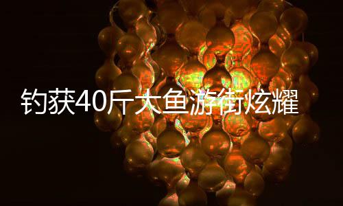 釣獲40斤大魚游街炫耀，一場別開生面的垂釣盛宴