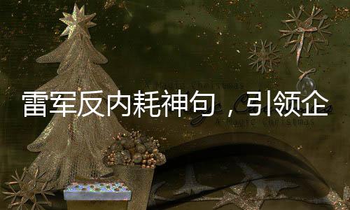 雷軍反內(nèi)耗神句，引領(lǐng)企業(yè)高效前行的新理念