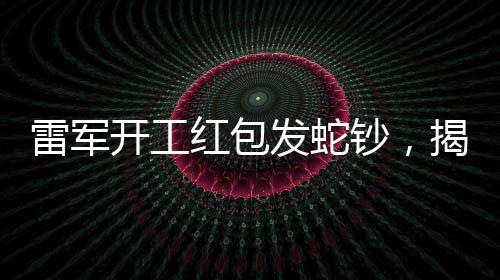 雷軍開工紅包發(fā)蛇鈔，揭秘科技與文化的融合新篇章