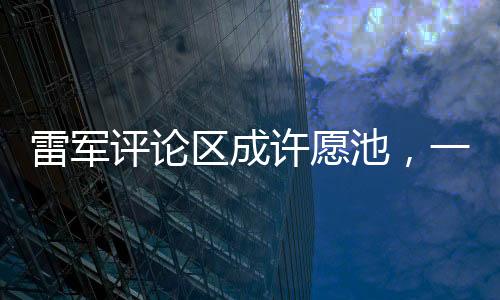 雷軍評論區(qū)成許愿池，一個(gè)現(xiàn)象級的社交媒體奇觀