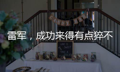 雷軍，成功來得有點猝不及防