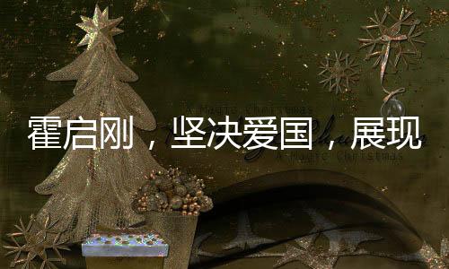 霍啟剛，堅(jiān)決愛(ài)國(guó)，展現(xiàn)華人驕傲