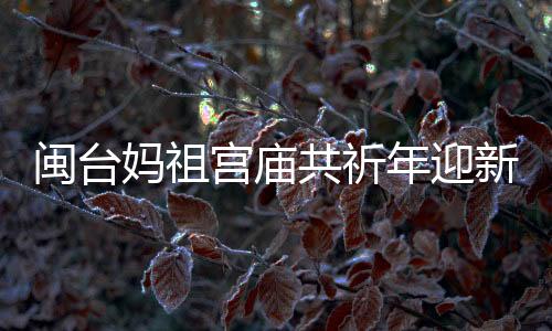 閩臺(tái)媽祖宮廟共祈年迎新春