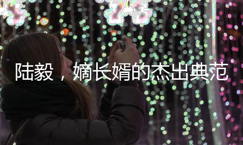 陸毅，嫡長婿的杰出典范——探尋他的多重魅力與影響力