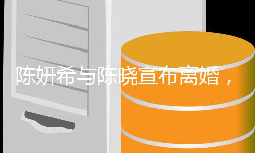 陳妍希與陳曉宣布離婚，婚姻走到盡頭，未來(lái)各自前行