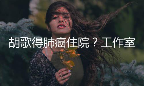 胡歌得肺癌住院？工作室辟謠