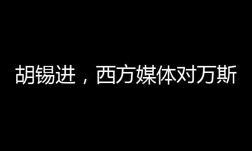 胡錫進(jìn)，西方媒體對(duì)萬斯的批評(píng)引發(fā)關(guān)注熱議