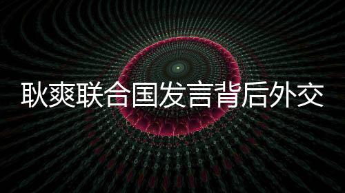 耿爽聯(lián)合國(guó)發(fā)言背后外交官的使命與行動(dòng)