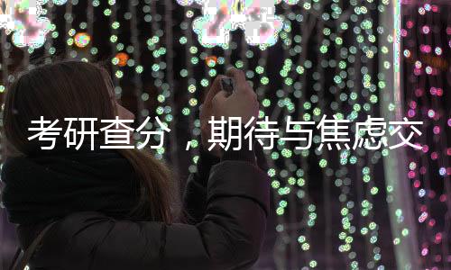 考研查分，期待與焦慮交織的時刻