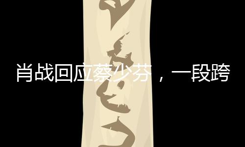 肖戰(zhàn)回應蔡少芬，一段跨越星空的互動之旅